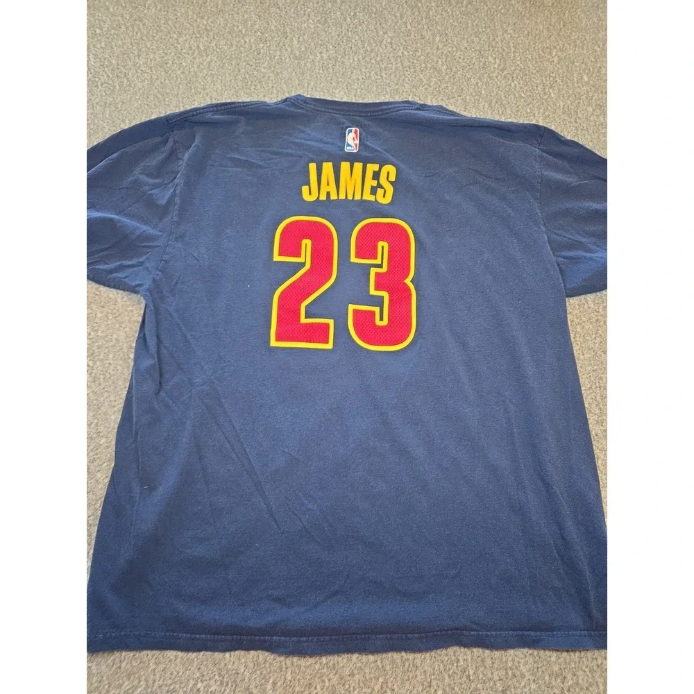 Adidas The Go To Tee NBA Cleveland Cavaliers Cavs Lebron James #23 Shirt Mens 2X